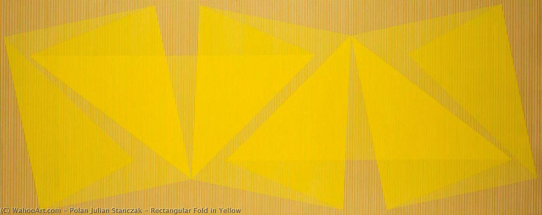Rectangular Fold In Yellow — Polan Julian Stanczak