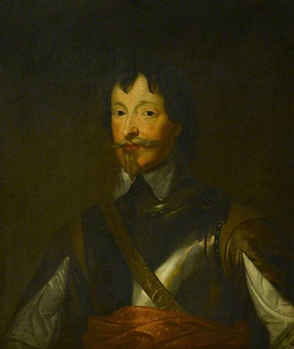Porträt Eines Gentlemans Mit Brustpanzer — Sir Anthony Van Dyck