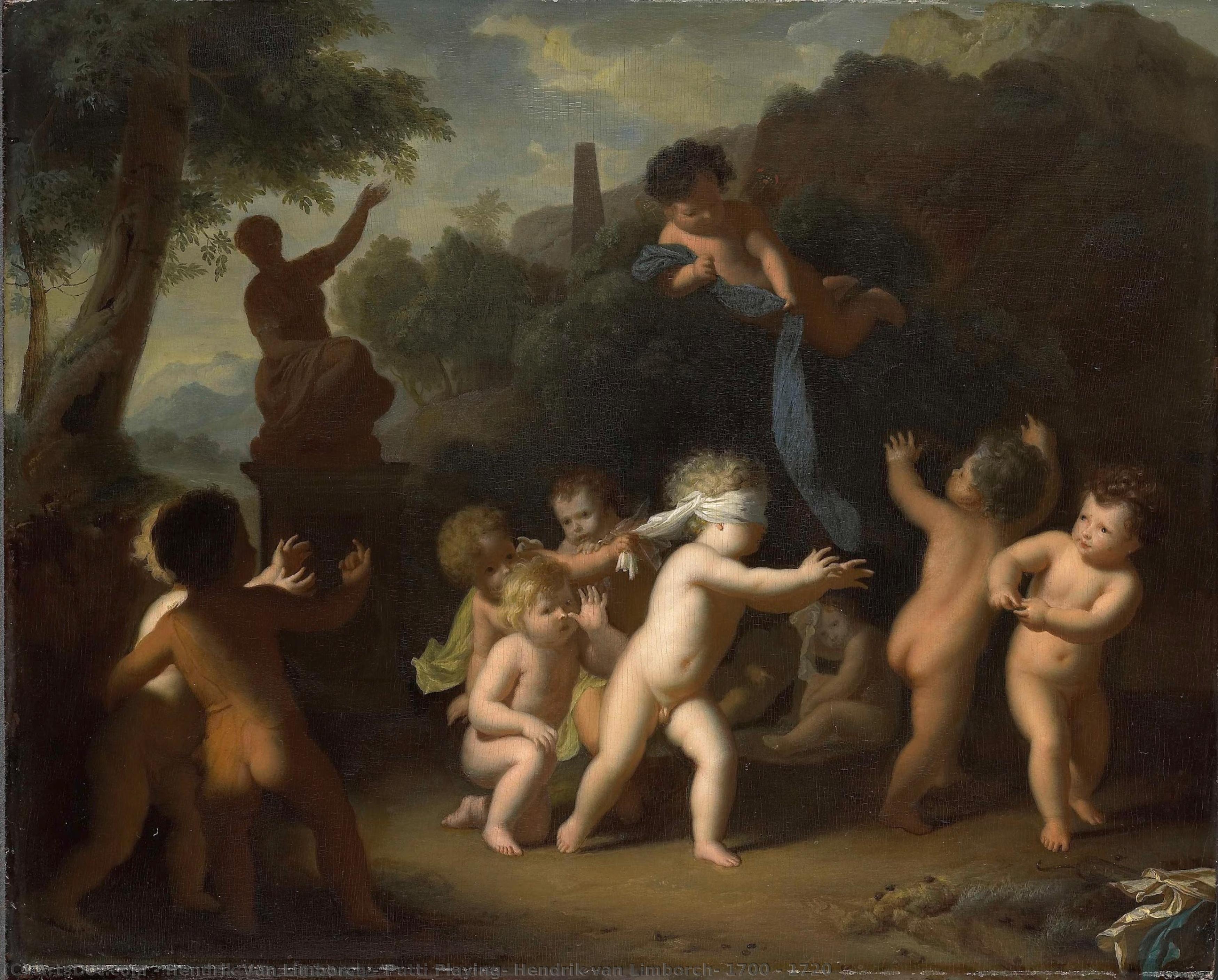 Putti Playing, Hendrik Van Limborch, 1700 - 1720 — Hendrik Van Limborch