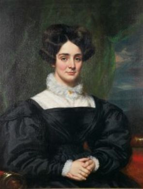 Portrait Of Mrs. Nathan Button, Charlotte Pomeroy — Samuel Lovett Waldo