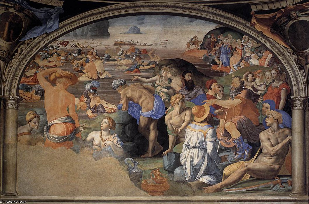 Crossing Of The Red Sea — Agnolo Bronzino