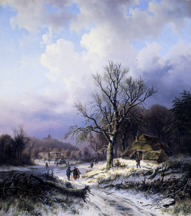 Snow Landscape — Alexander Joseph Daiwaille
