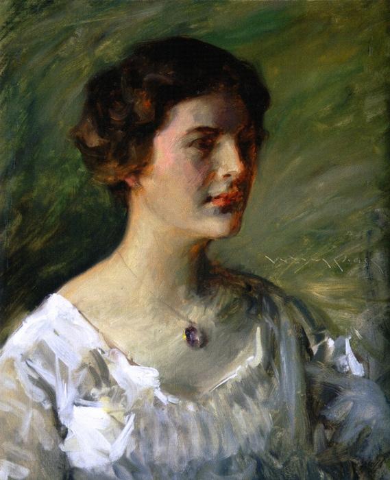 Portrait Of A Young Woman — William Merritt Chase