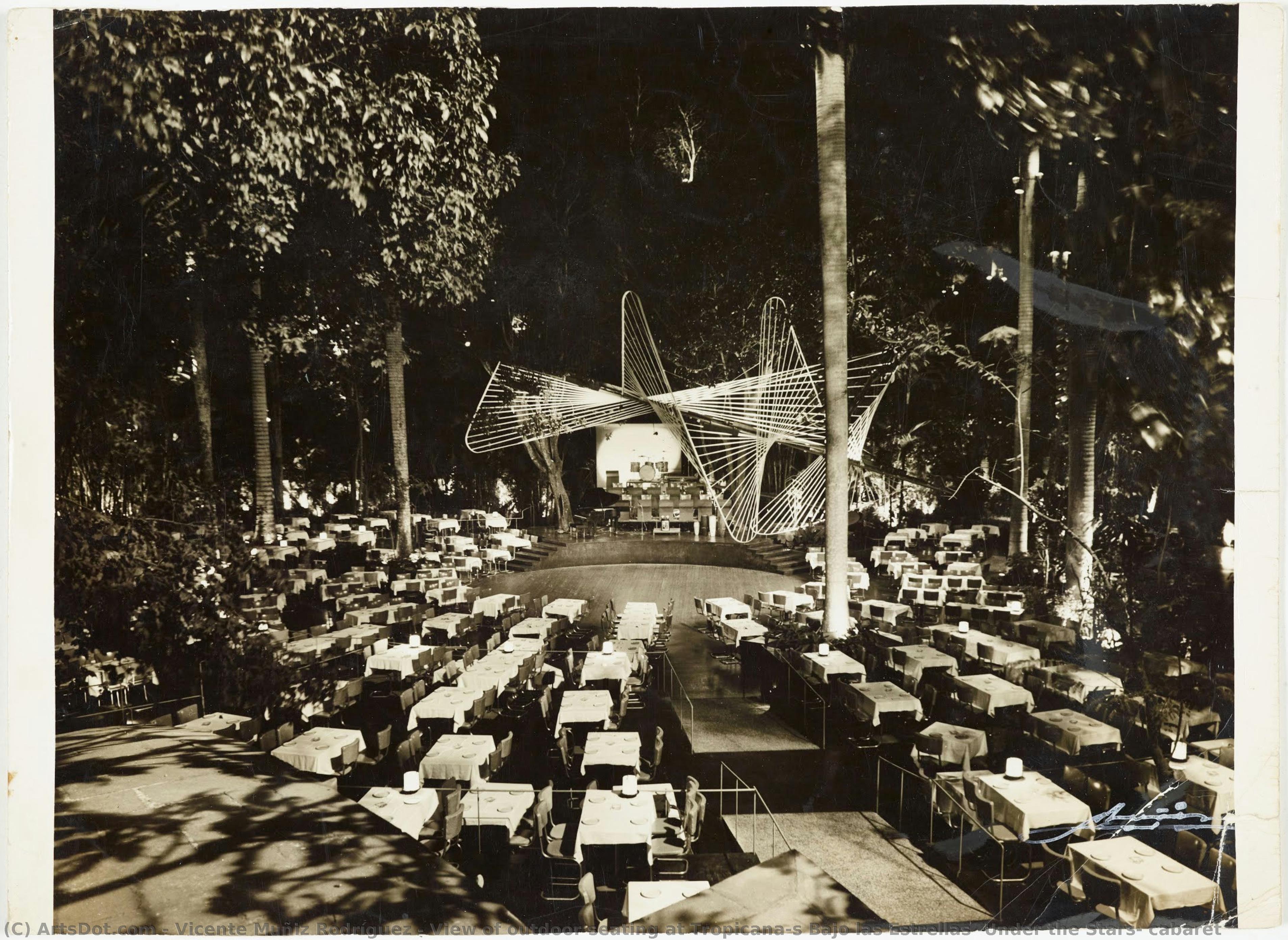 View Of Outdoor Seating At Tropicana’s Bajo Las Estrellas (under The Stars) Cabaret — Vicente Muñiz Rodríguez