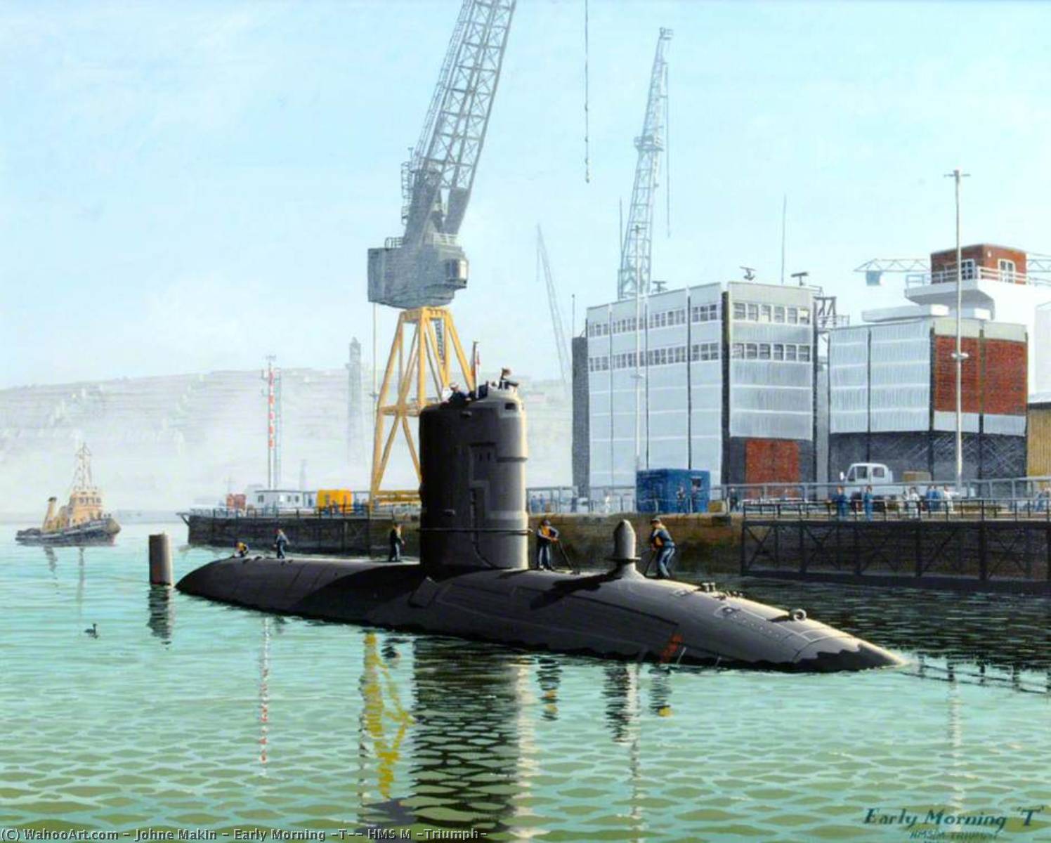 Early Morning 't', Hms M 'triumph' — Johne Makin