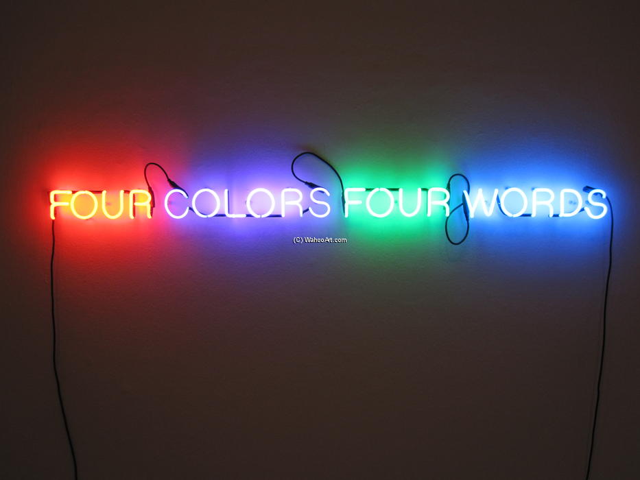 Four Colors Four Words — Joseph Kosuth