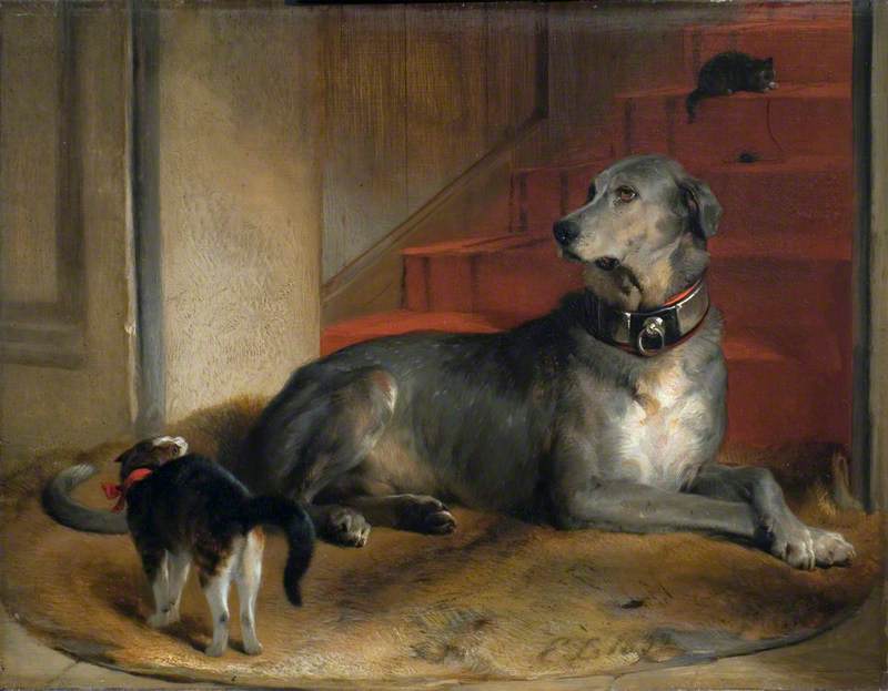Lady Blessington's Dog The Barrier — Sir Edwin Henry Landseer
