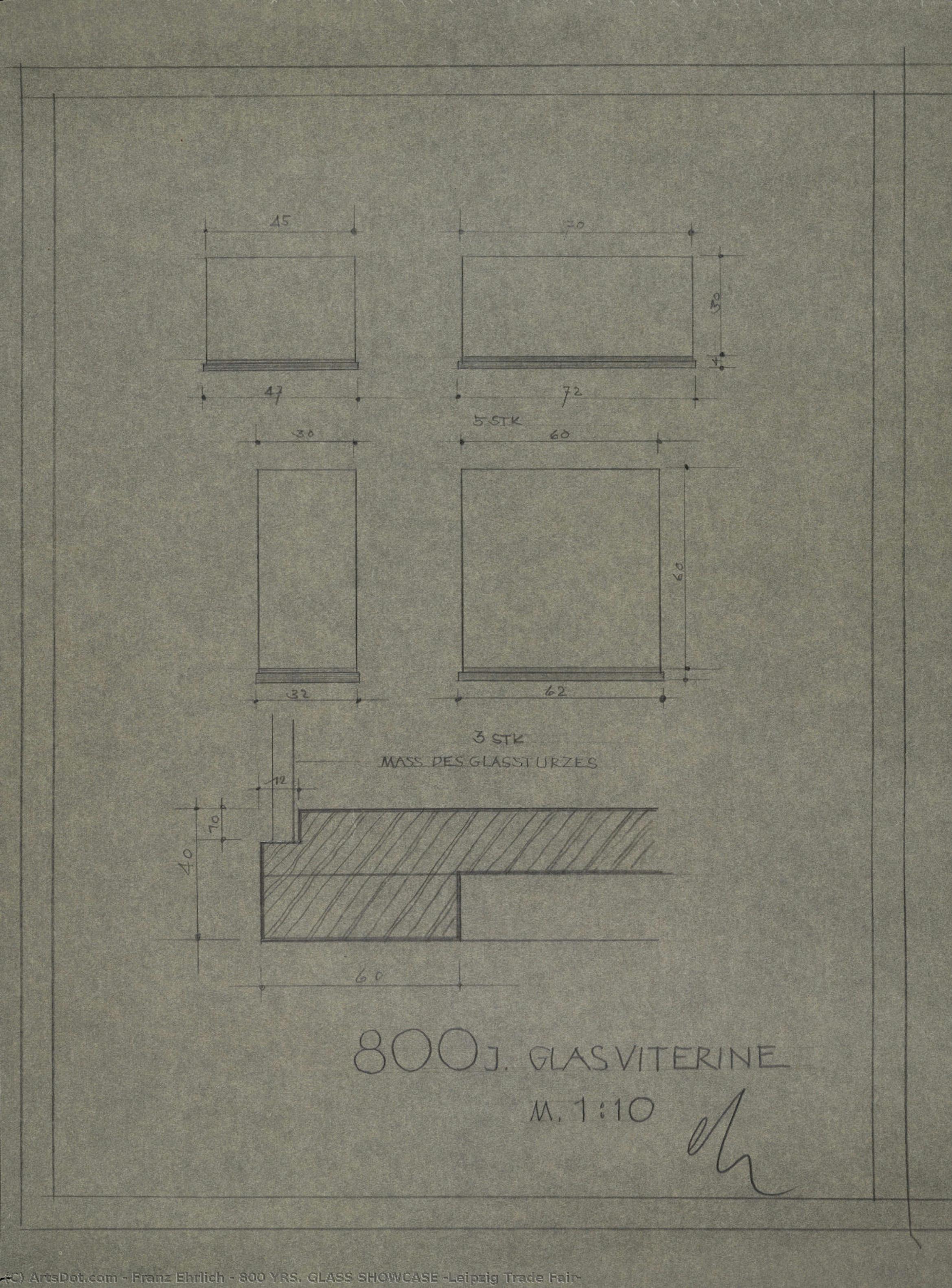 800 Yrs. Glass Showcase (leipzig Trade Fair) — Franz Ehrlich