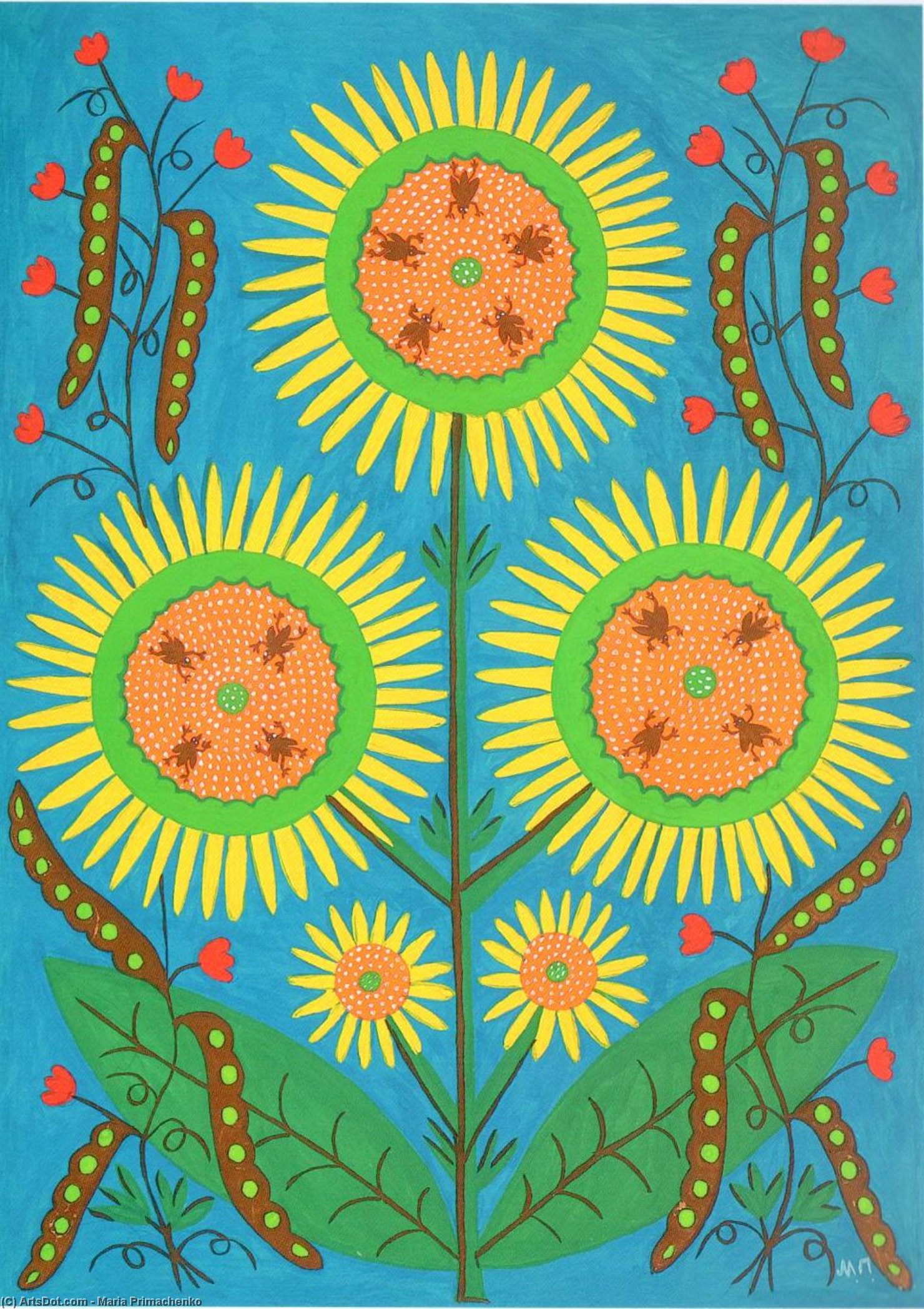 Dear Friends, I Give You The Sun And My Sunny Art — Maria Primachenko