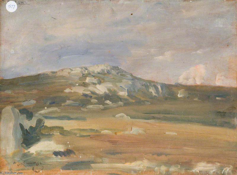 An Exmoor Landscape - — Sir Alfred James Munnings