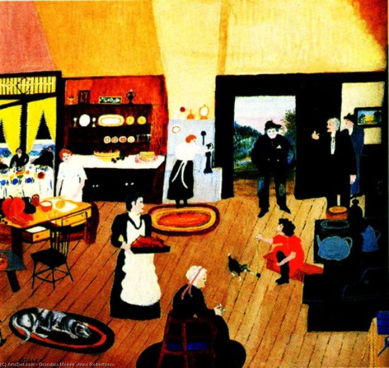 The Tramp At Christmas — Abuela Moses