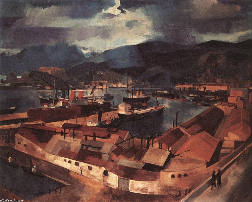 The Port Of Genoa — Aurél Bernáth