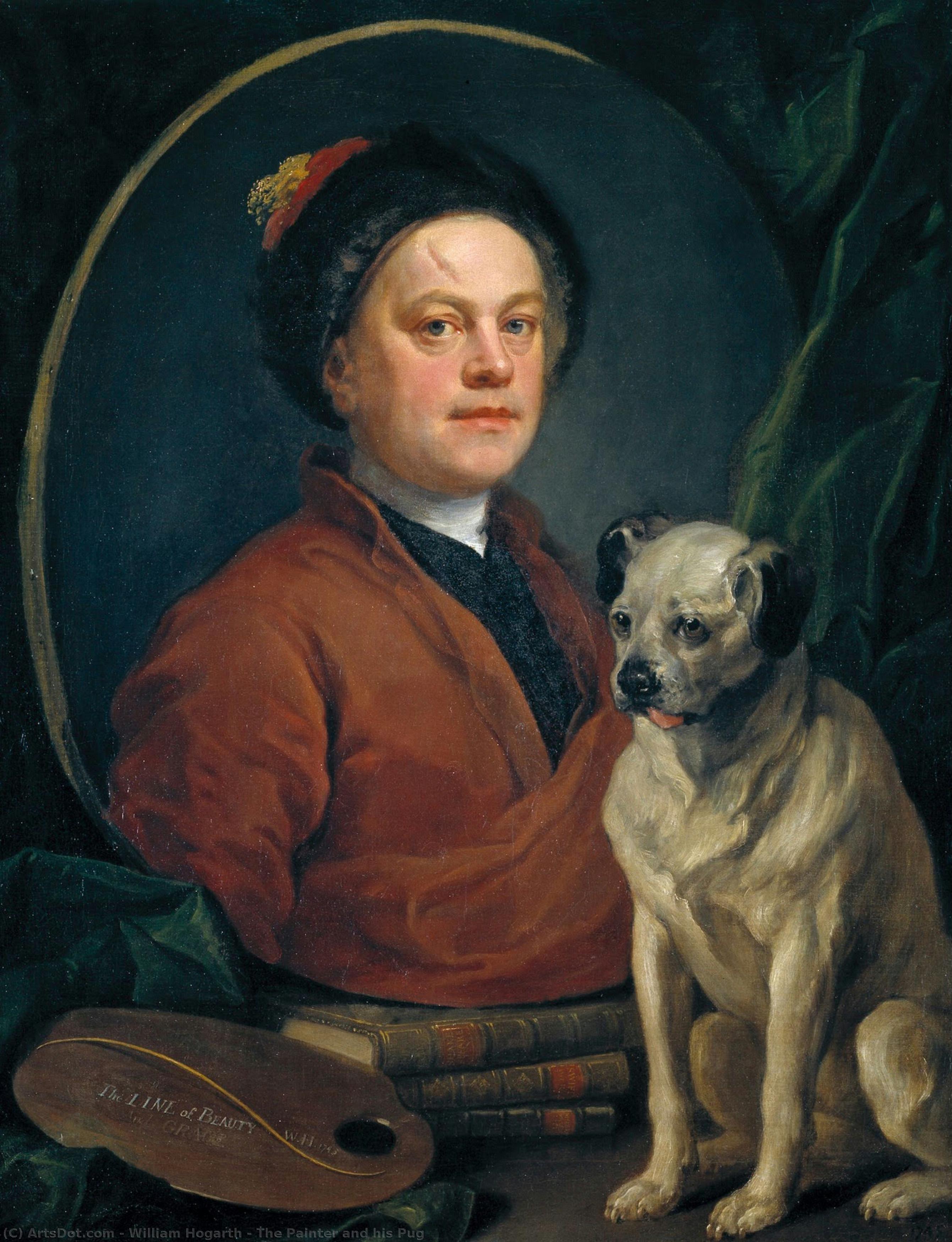 The Painter And His Pug — Вилијам Хогарш