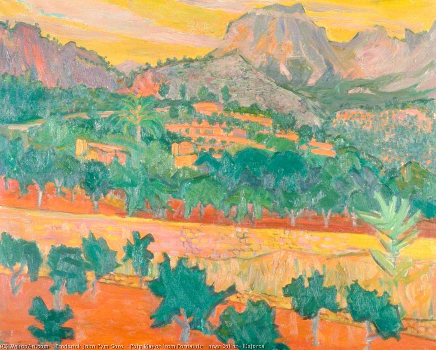 Puig Mayor From Fornalutx, Near Soller, Majorca — Frederick John Pym Gore