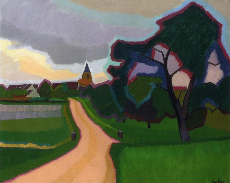 Church At Orgeruse — Огюст Эрбен