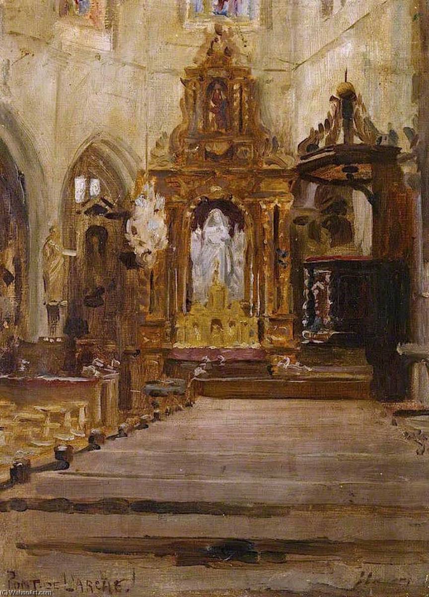 Église Notre Dame Des Arts, Pont De L'arche — Sir John Lavery
