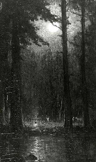 Hunter's Moon, (painting) — Ralph Albert Blakelock