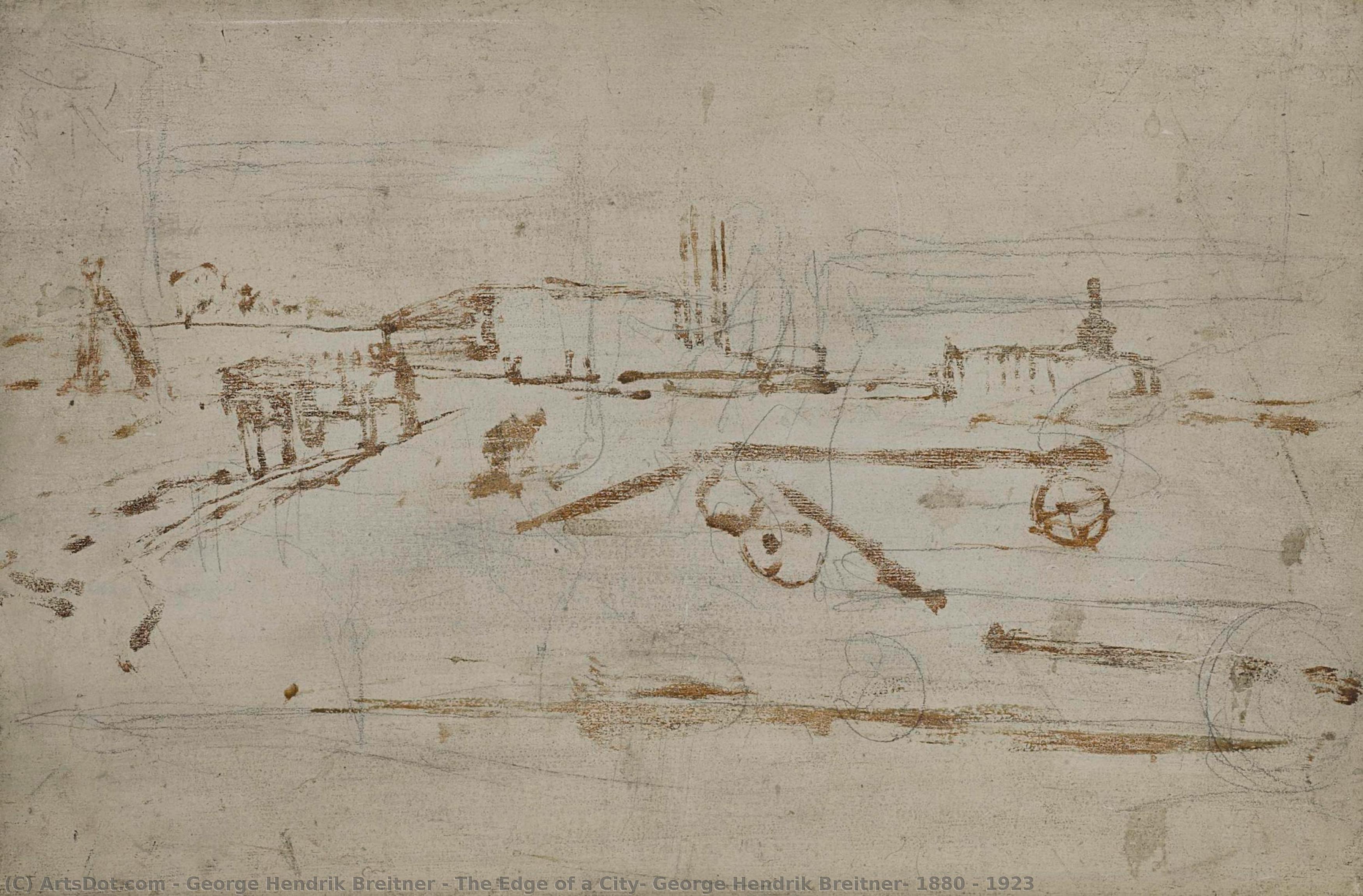 The Edge Of A City, George Hendrik Breitner, 1880 - 1923 — George Hendrik Breitner