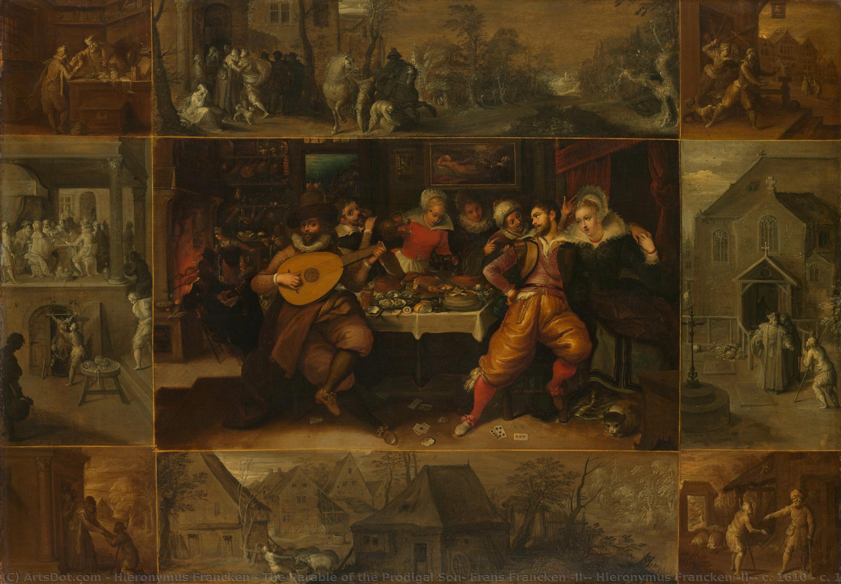 The Parable Of The Prodigal Son, Frans Francken (ii), Hieronymus Francken (ii), C. 1610 - C. 1620 — Hieronymus Francken