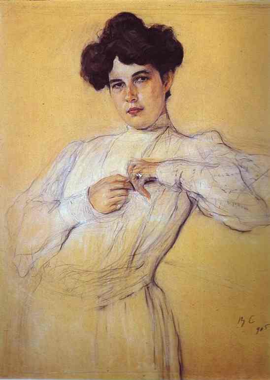 Portrait Of Maria Botkina — Valentin Alexandrovich Serov