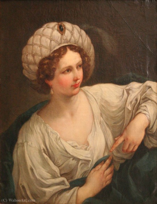 Young Woman In Sibylle. — Charles-joseph Natoire
