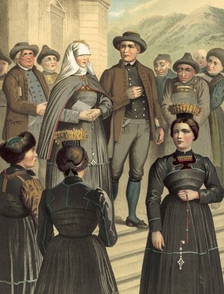 German Costume Vorarlberg Bregenzerwald - — アルベルト・クレッチマー