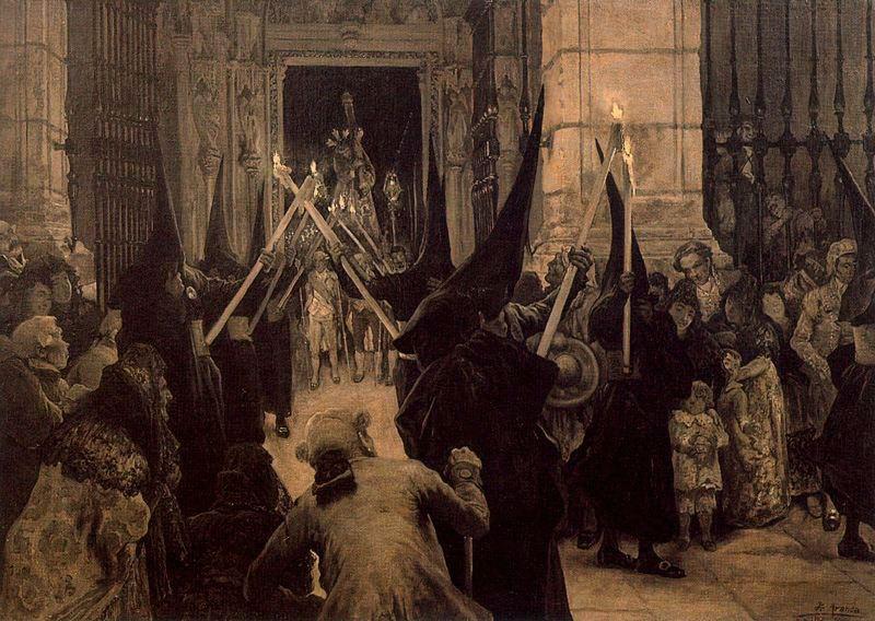 The Departure Of Christ's Passion During Holy Week In Seville — José Jiménez Aranda