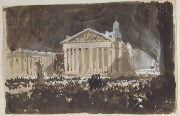 Peace Illuminations At The Royal Exchange, London — Myles Birket Foster