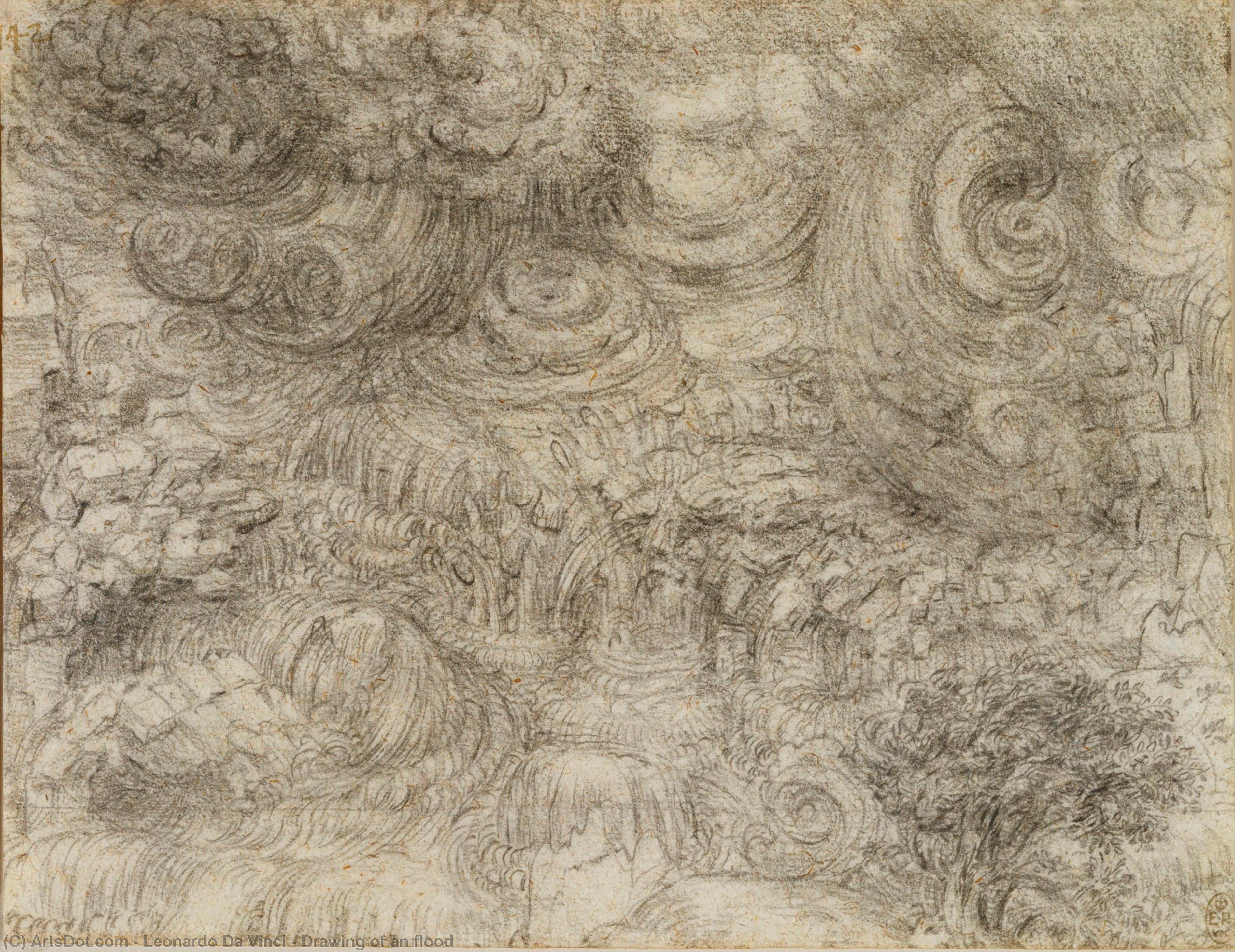 Drawing Of An Flood — Leonardo Da Vinči