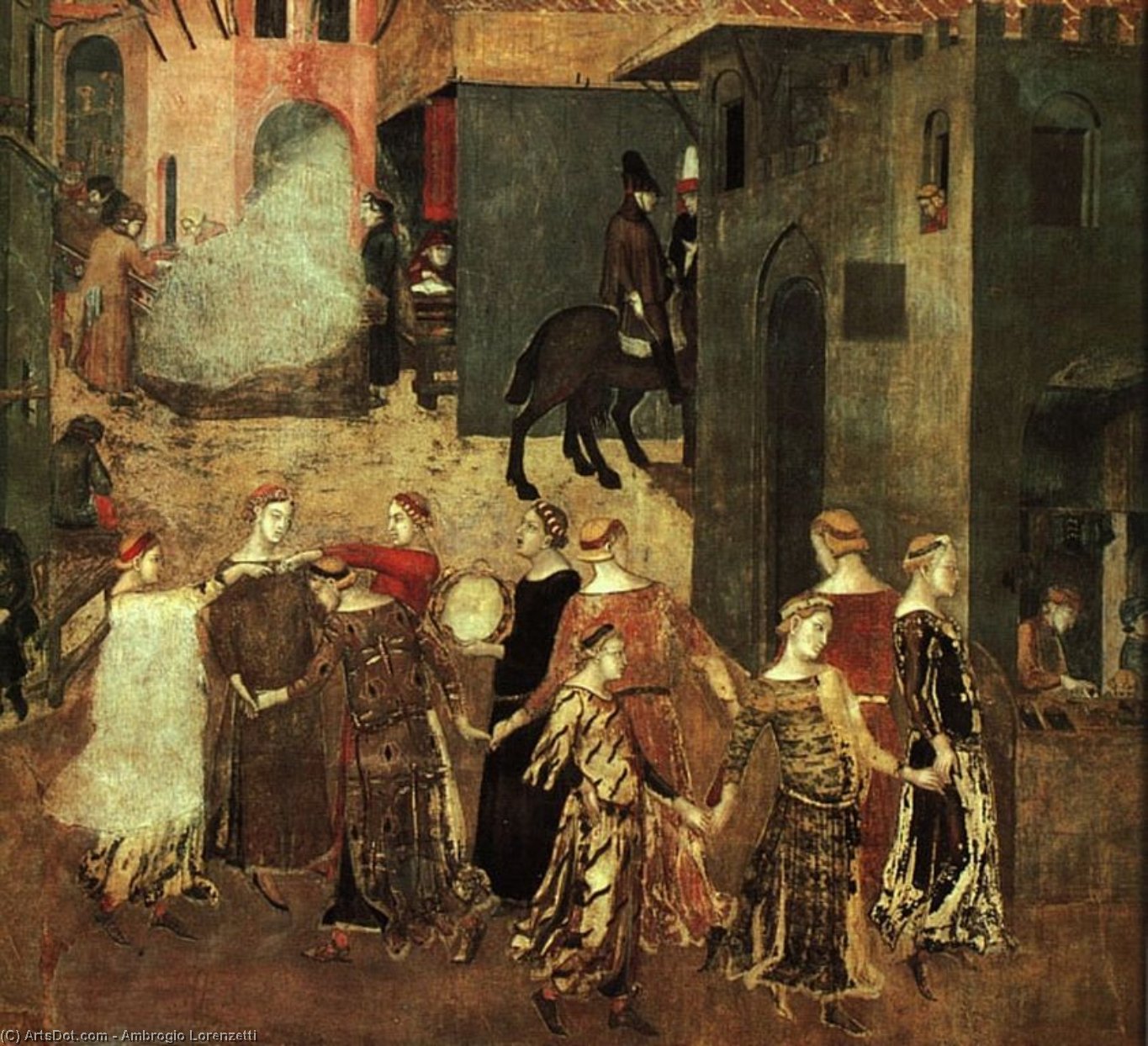 Effect Of Good Government On The City (1 — Ambrogio Lorenzetti