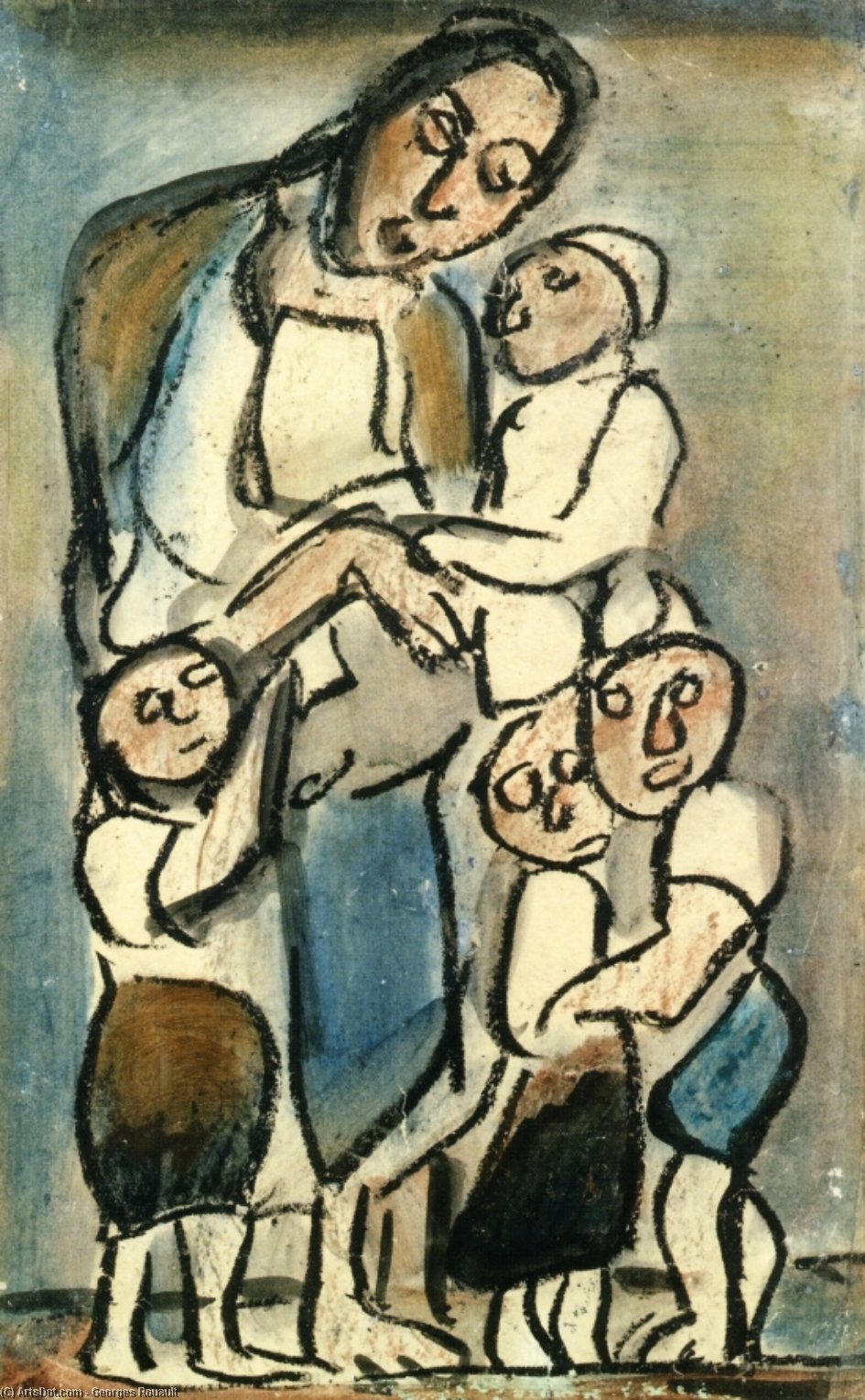 Mother And Children — Georges Rouault