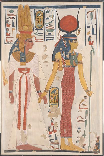 Queen Nefertari Being Led By Isis — Charles K Wilkinson