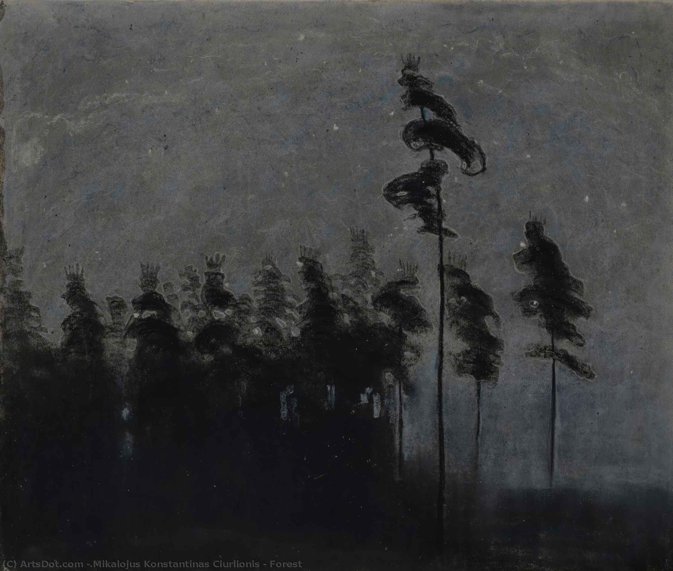 Forest — Mikalojus Konstantinas Čiurlionis