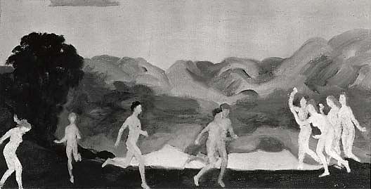 Magical Shores Of A Lake, (painting) — Arthur B. Davies