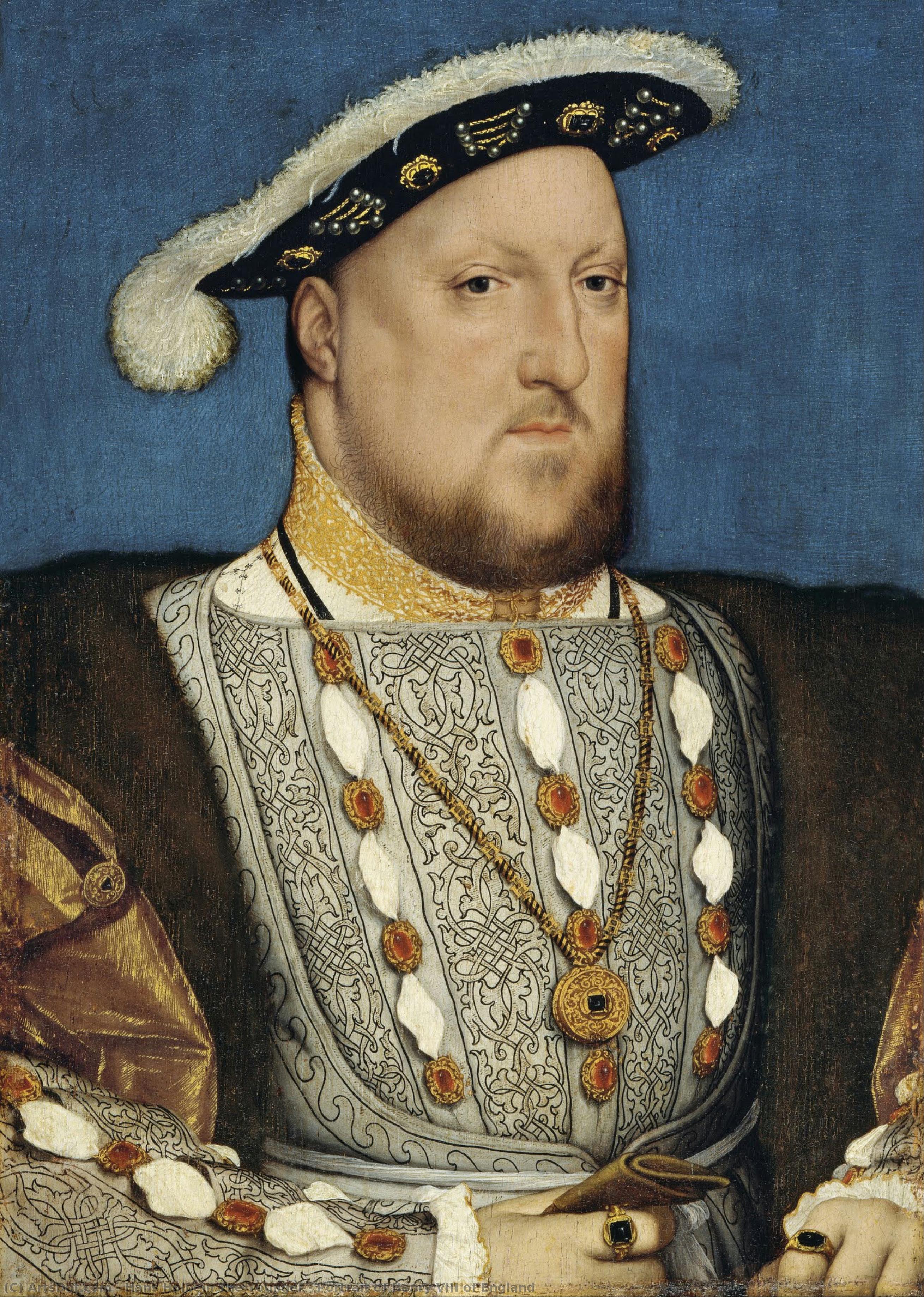 Porträt Von Heinrich Viii. Von England — Hans Holbein Der Jüngere
