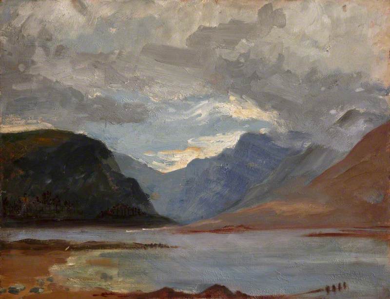 Mountainous Landscape With A Loch — Margaret Frances Anne Vane-tempest-stewart
