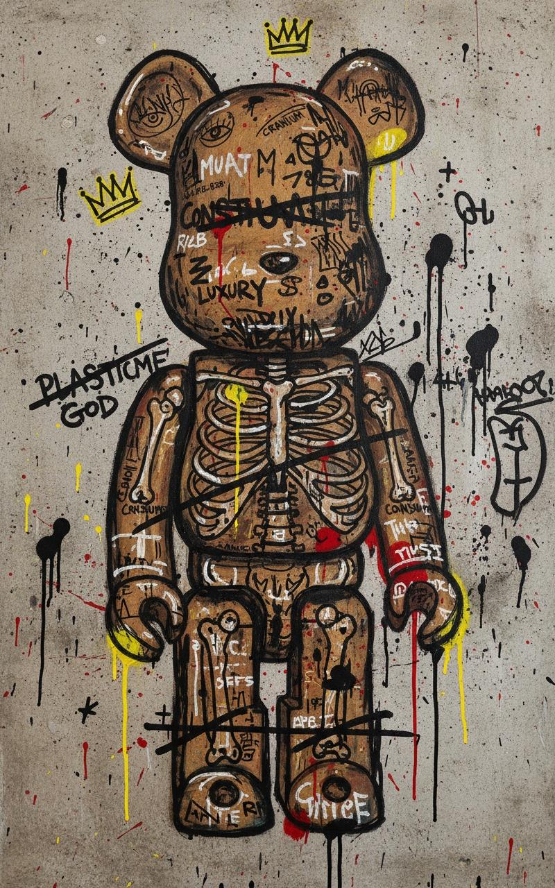 Monarch Of Chaos: A Monumental Study In Ochre, Crimson, And Urban Decay — Laurent Caron