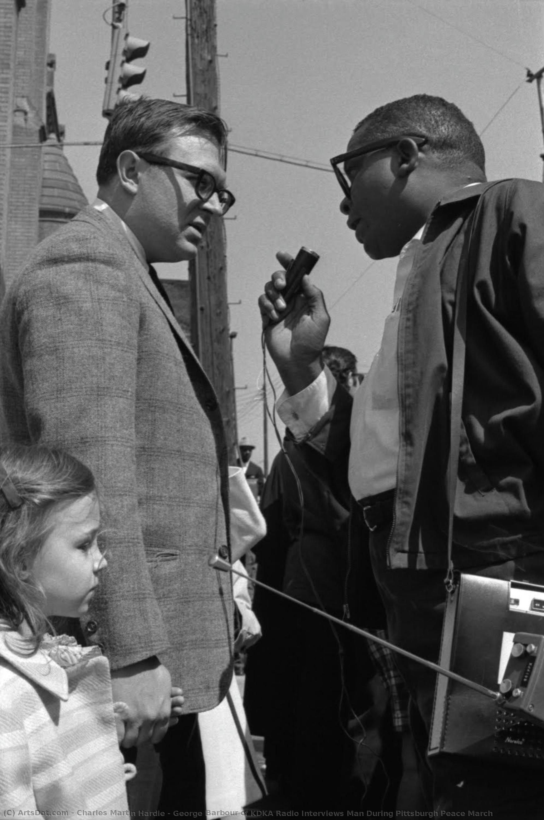 George Barbour Of Kdka Radio Interviews Man During Pittsburgh Peace March — Charles Martin Hardie