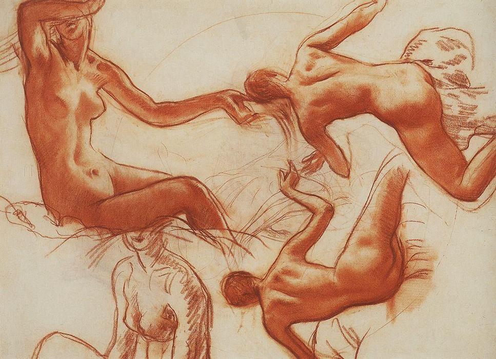 Seated Nude — Зинаида Серебрикова