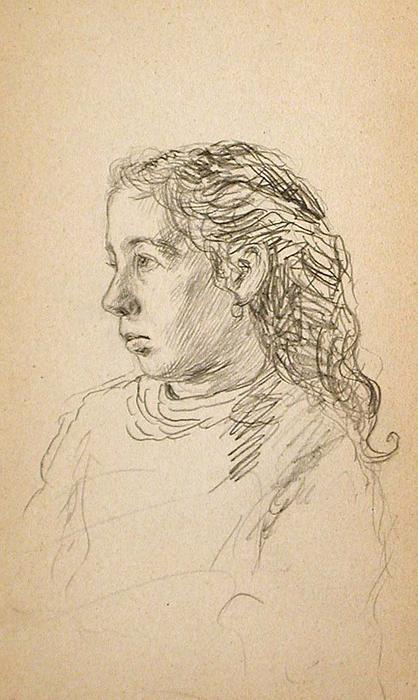 Girl's Head — John Ottis Adams