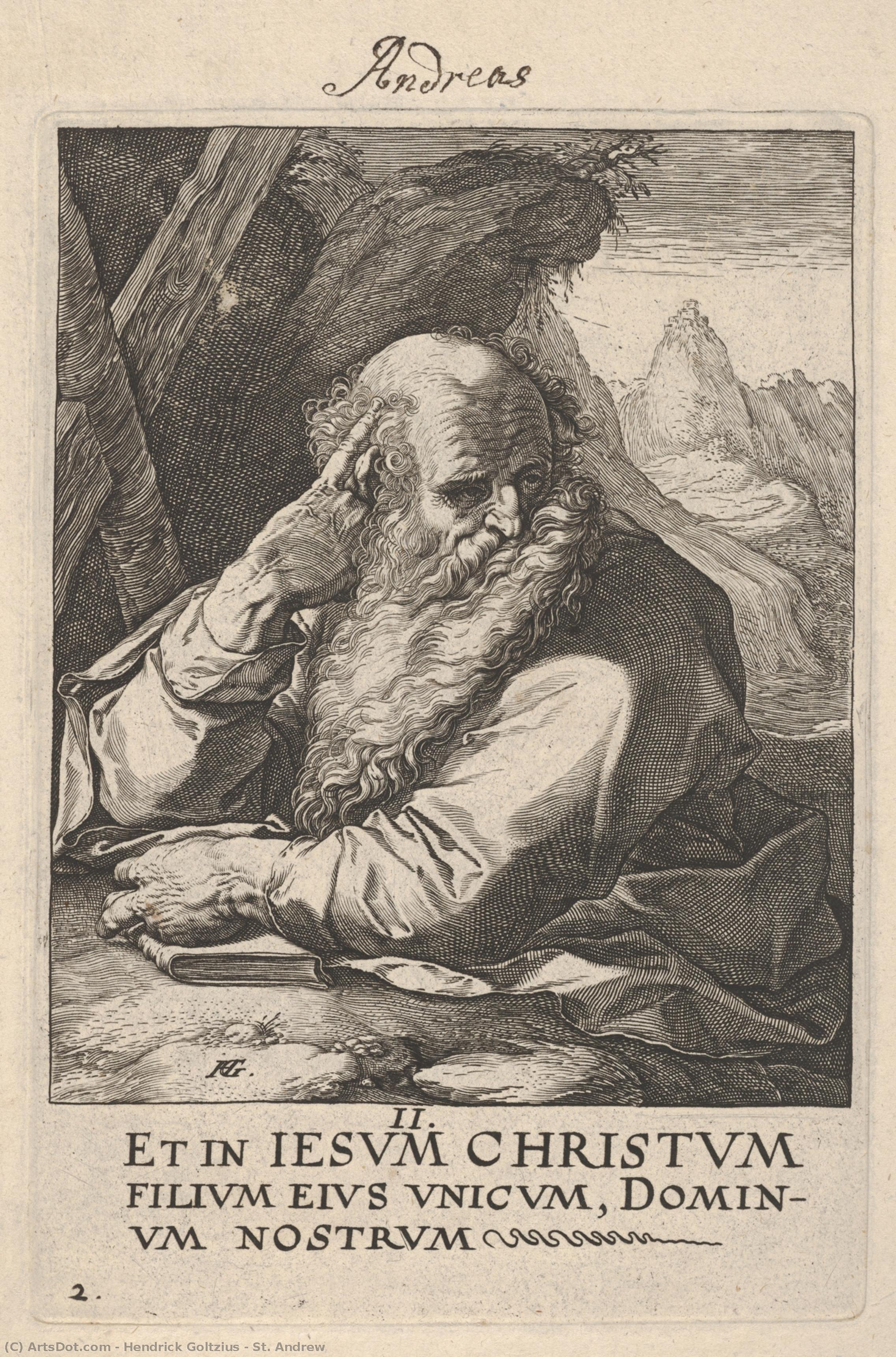 St. Andrew — Hendrik Goltzius