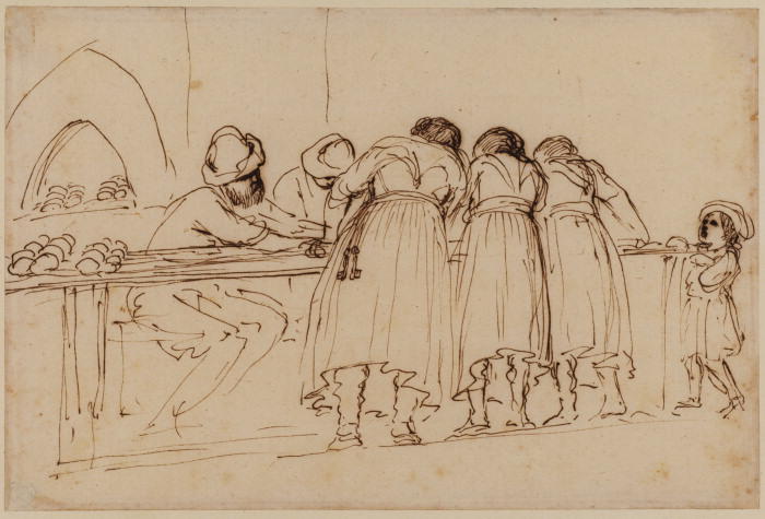 Interior Of A Baker's Shop — Guercino
