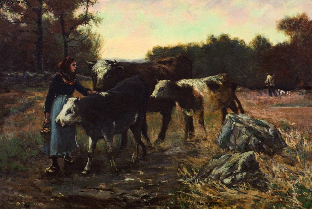 Landscape With Cattle — Robert Julian Onderdonk