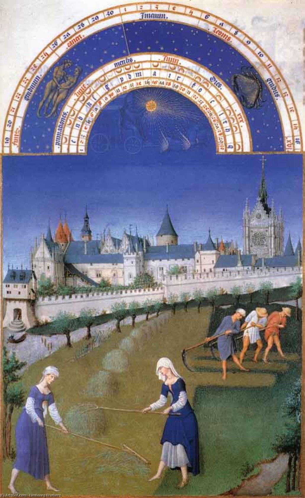 Les Très Riches Heures Du Duc De Berry: Junio — Hermanos De Limbourg