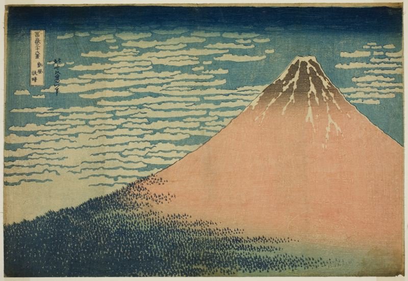 A Mild Breeze On A Fine Day — Katsushika Hokusai