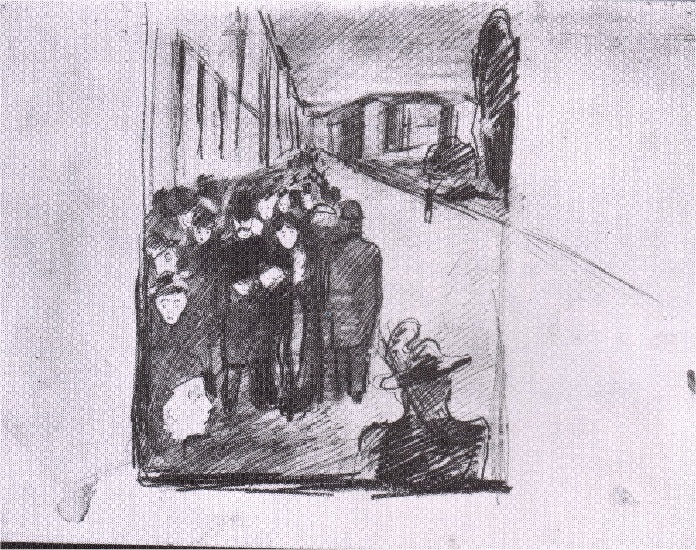 Night Street Karl Johan 02 — Edvard Munch