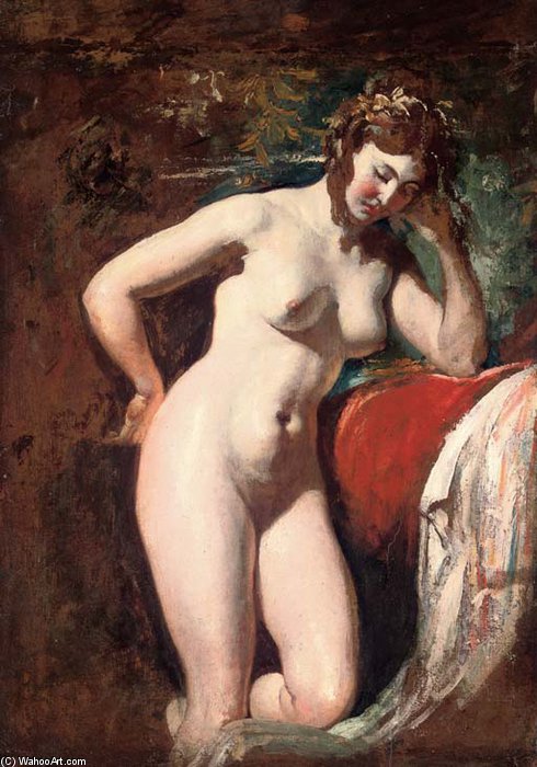 Study Of A Female Nude - Contemplation — William Etty