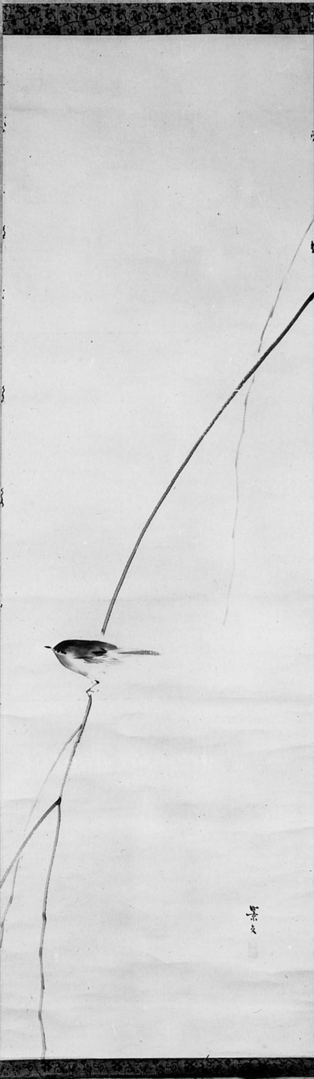 Nightingale On Willow Branch — Matsumura Keibun