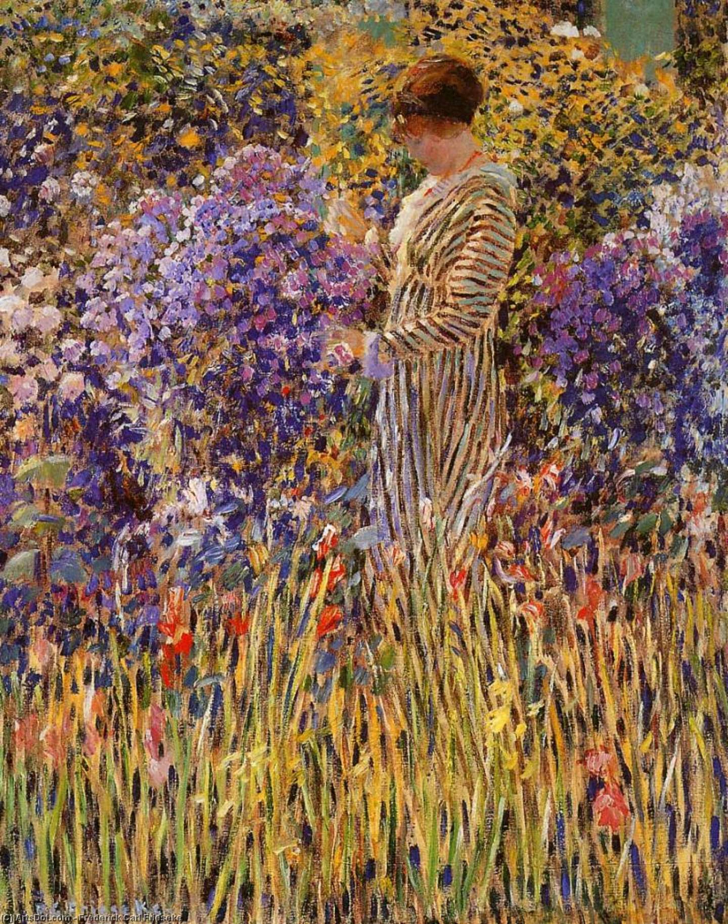 Lady In A Garden Sun — Frederick Carl Frieseke