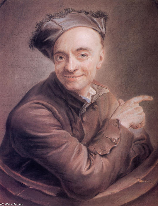 Self-portrait With The Bull's-eye — Maurice Quentin De La Tour